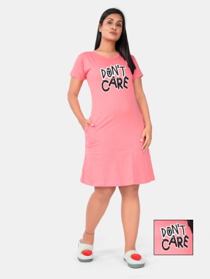 SWEET MOON Women T Shirt Pink Dress