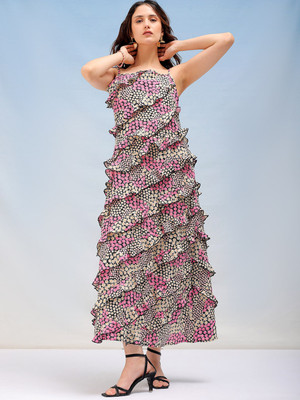 The Indian Garage Co. -Freehand Women Maxi Black Full Length Dress