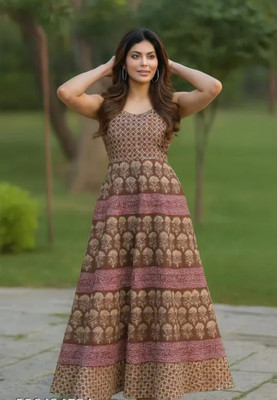 Dream of style Women Maxi Multicolor Midi/Calf Length Dress