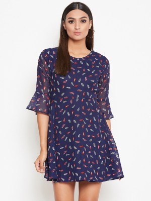 La Zoire Women A-line Blue Dress