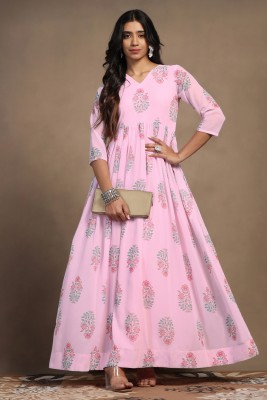 Mirrow Trade Women A-line Pink Dress