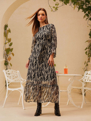 STREET9 Women Maxi Black Full Length Dress