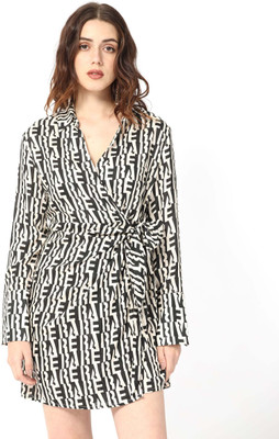 RAREISM Women A-line White Mini/Short Dress