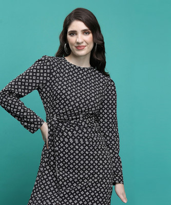 Tokyo Talkies Women Wrap Black Mini/Short Dress