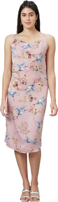 Globus Women Sheath Pink Below Knee Dress