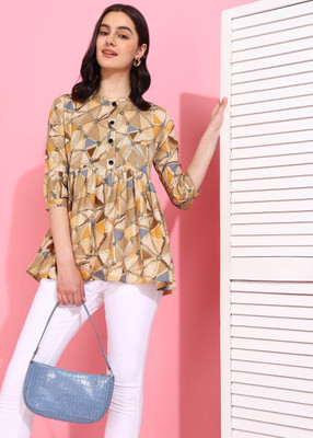 DSK STUDIO Casual Printed Women Multicolor Top