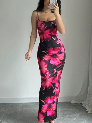 TANDUL Women Bodycon Multicolor Maxi/Full Length Dress