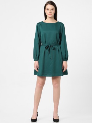 VERO MODA Women Fit and Flare Green Dress