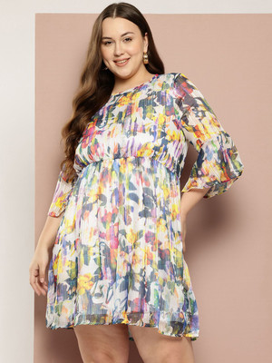 Sztori Women A-line Multicolor Mini/Short Dress