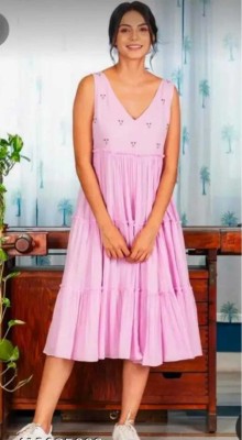 HANDSOME KING Women Gown Pink Dress