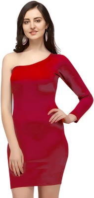 ZELZIS Women Bodycon Red Dress