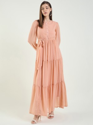 AAYU Women Maxi Pink Dress