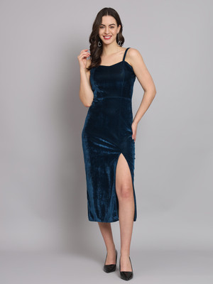 Vaararo Women Bodycon Multicolor Below Knee Dress