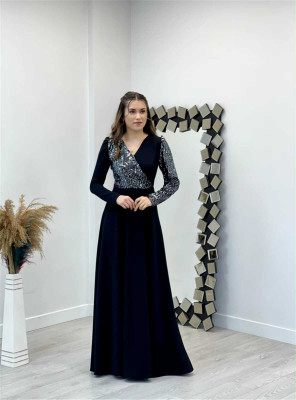 KRSF Flared/A-line Gown(Silver)