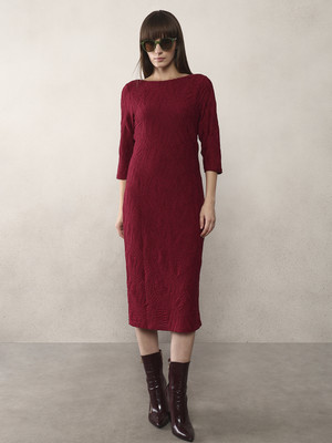 VERO MODA Women Bodycon Maroon Midi/Calf Length Dress