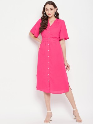 STYLE BLUSH Women Shirt Pink Dress