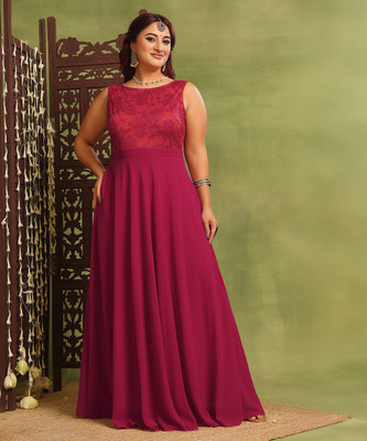 Miss Chase Women Maxi Pink Full Length Dress