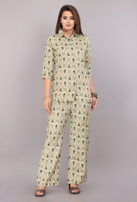 GURRA Women Shirt Palazzo Set