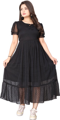 premarth Flared/A-line Gown(Black)