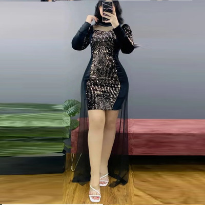 Rebikatrendz Women Bodycon Black Maxi/Full Length Dress