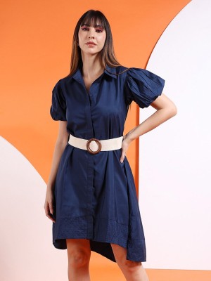 Freehand Women High Low Blue Dress