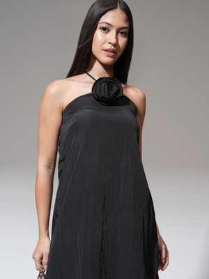 Tokyo Talkies Women A-line Black Mini/Short Dress