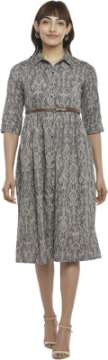 Akkriti by Pantaloons Women A-line Grey Dress