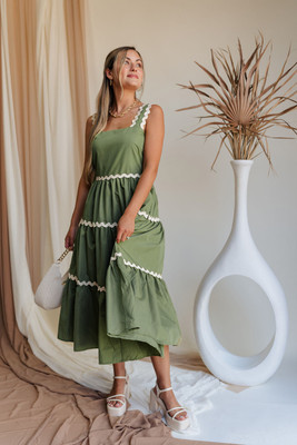 amar fashion Women Bodycon Green Knee Length Dress