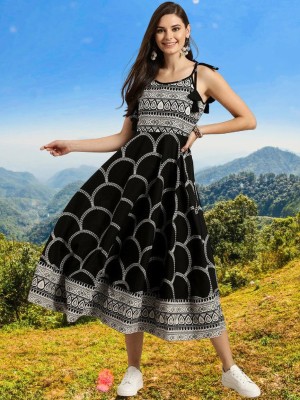 Jaipur Kurti House Women Ethnic Dress Black Dress