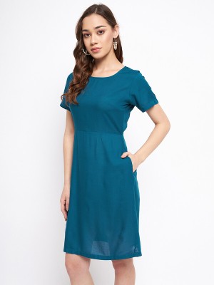 BRINNS Women A-line Blue Dress