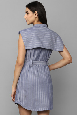 Allen Solly Women Shirt Purple Above Knee/Mid Thigh Length Dress