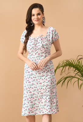 IUGA Women A-line Multicolor Midi/Calf Length Dress