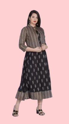 AARADHYA Women Gown Black Dress