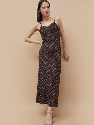 CODE by Lifestyle Women Maxi Brown Full Length Dress