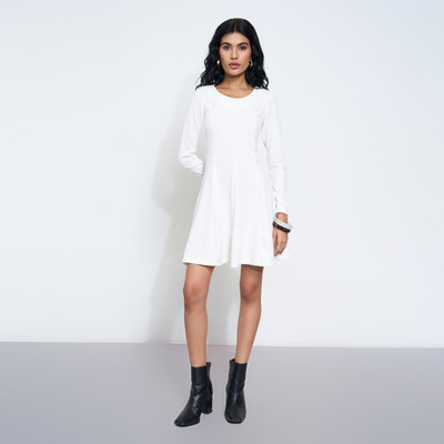 SF Jeans by Pantaloons Women A-line White Mini/Short Dress