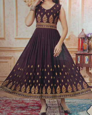 krishu Women Fit and Flare Green Below Knee Dress