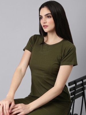 Showoff Women Bodycon Green Dress