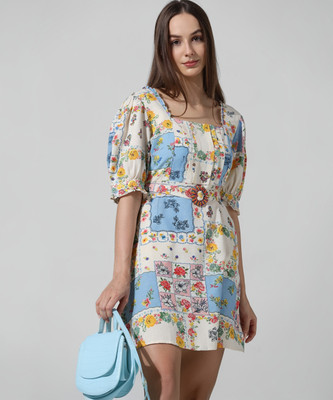 ONLY Women A-line Multicolor Mini/Short Dress