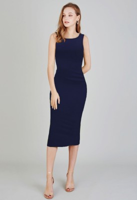 Toochki Women Bodycon Blue Dress