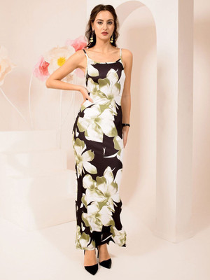 FabVerse Women Bodycon Multicolor Maxi/Full Length Dress