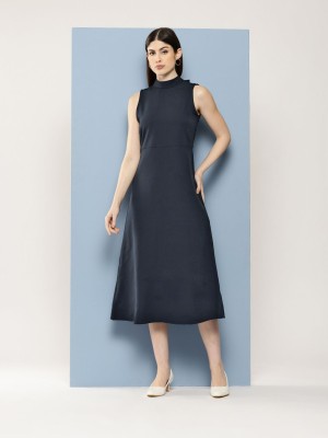 CHEMISTRY Women A-line Black Dress