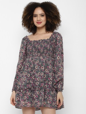 American Eagle Outfitters Women A-line Multicolor Dress