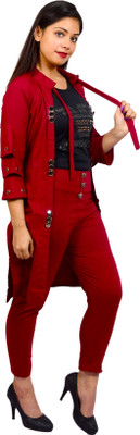 Oliaz Women Ethnic Top Pant Ethnic Jacket Set