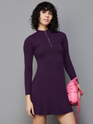 Ginger by Lifestyle Women A-line Purple Dress