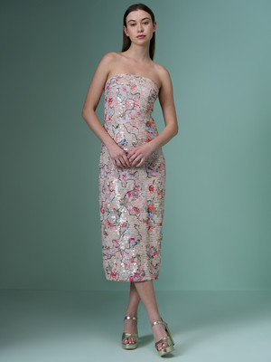 VERO MODA Women Bodycon Pink Maxi/Full Length Dress