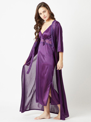 XPIOX Women Nightshirts(Purple)