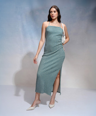 Tokyo Talkies Women Maxi Multicolor Midi/Calf Length Dress