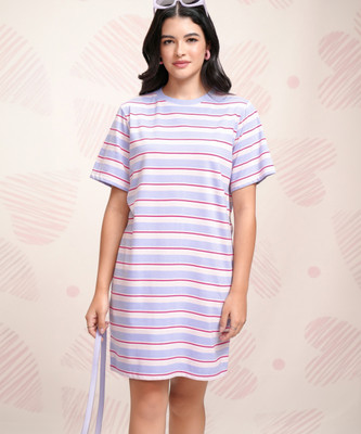 Tokyo Talkies Women T Shirt Multicolor Mini/Short Dress