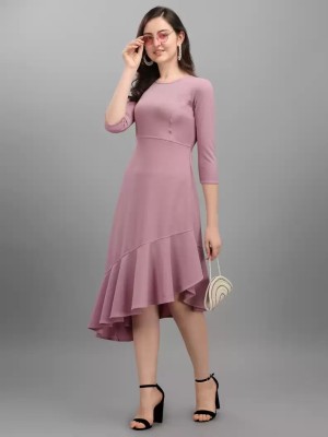 Hardiksoni Women Empire Waist Pink Dress