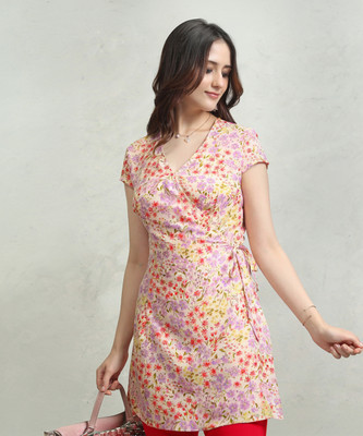 Tokyo Talkies Women Wrap Multicolor Mini/Short Dress